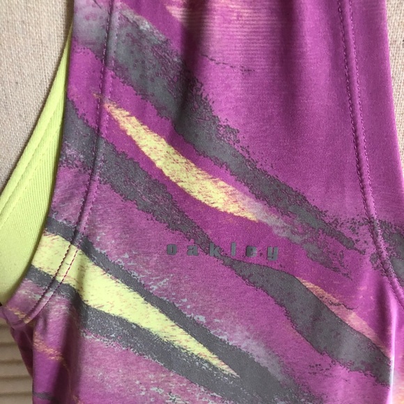 Oakley Purple Printed Energy Training Tank Top XS - Picture 6 of 8